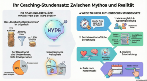 Symboledarstellung der Wege zum authentischen Stundensatz