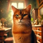 roter Kater mit ernstem Blick