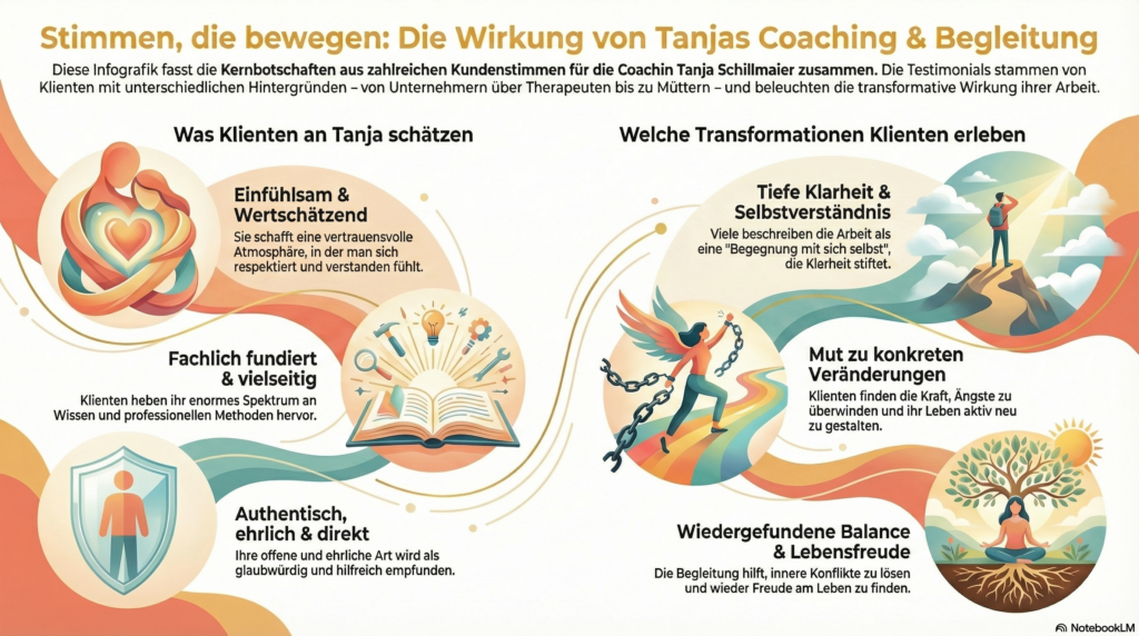 Grafische Zusammenfassung der Kundenstimmen von Tanja Schillmaier