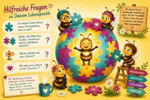 Hilfsfragen, um den eigenen Platz im Lebenspuzzle zu finden